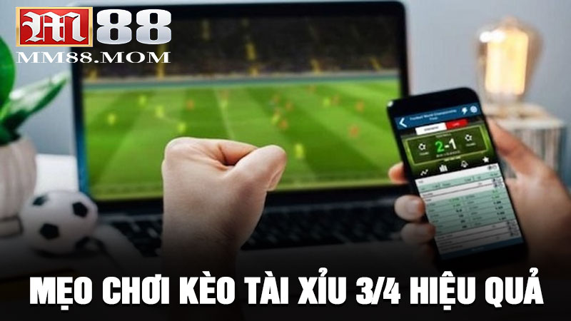 Mẹo chơi kèo tài xỉu 3/4 hiệu quả, tăng khả năng chiến thắng